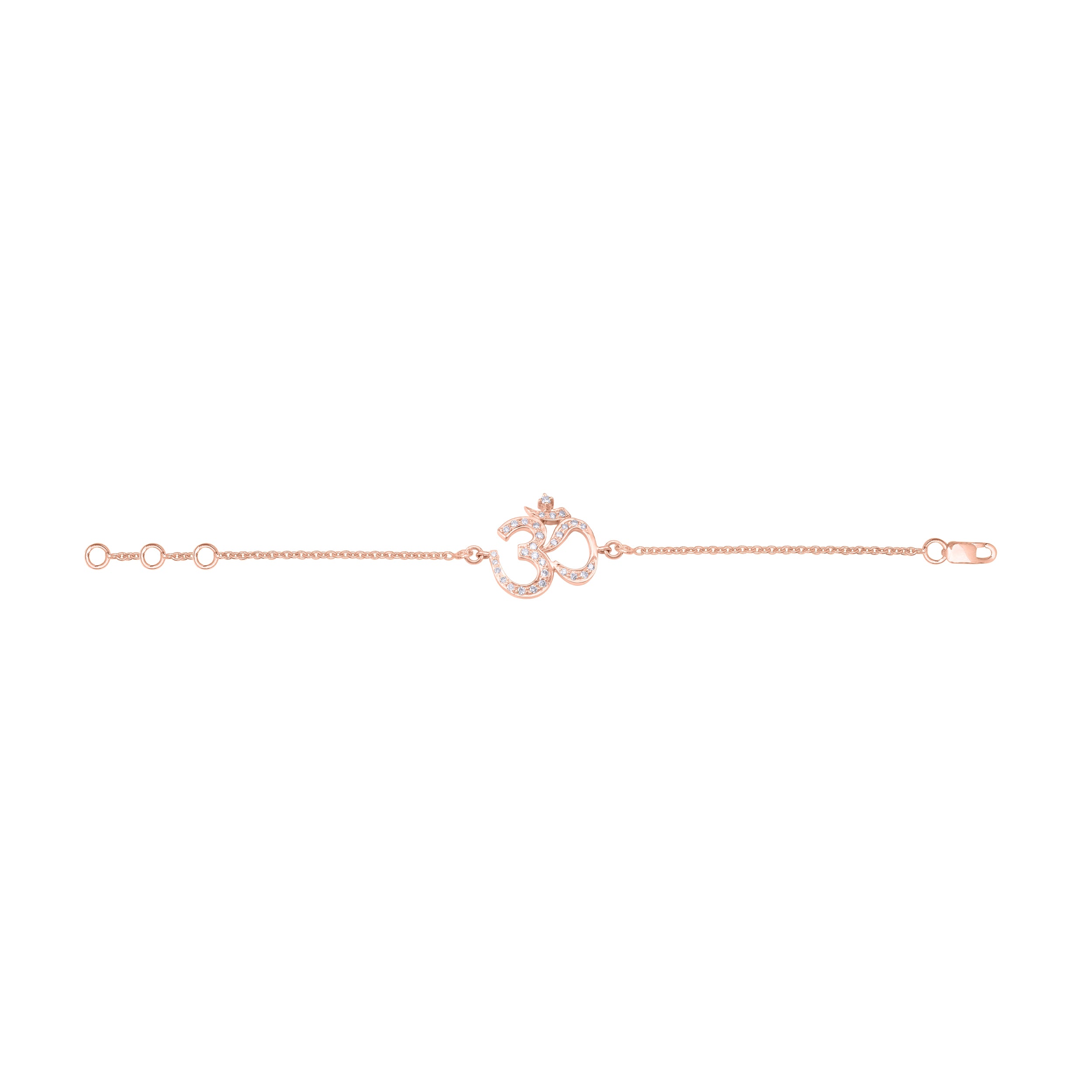 Om Diamond Cord Rakhi Bracelet – KAJ Fine Jewellery